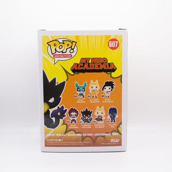 Funko Pop Vinyl MHA My Hero Academia Fumikage Tokoyami #607 (in Box) GUC - Picture 3 of 6